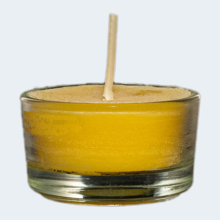 Bougie chauffe-plat en verre