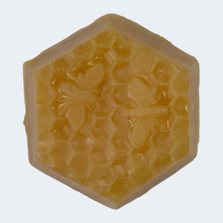 Lingot de cire octogone abeilles 2 cm