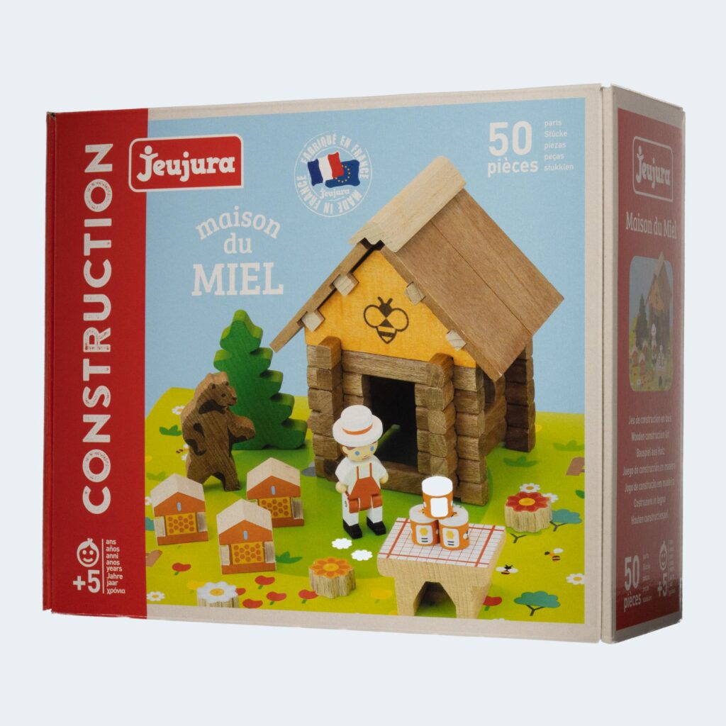 Blocs de construction : 52 pièces en bois multicolore Jeujura | La Redoute
