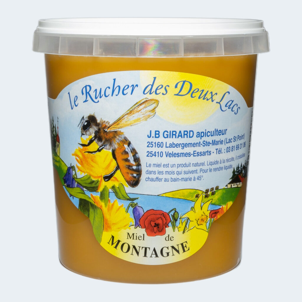 Miel De Montagne Bio 1 Kg – 100% Naturel, Cru, Crémeux, Origine Mexique, Prix Au Kg Indiqué