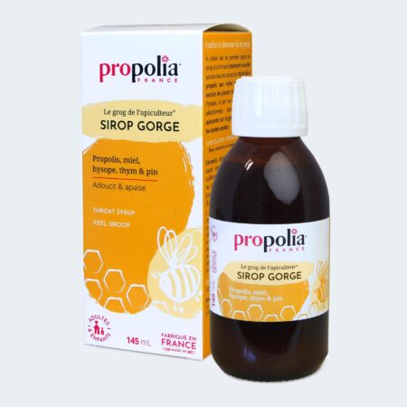 Sirop gorge propolis, miel et citron