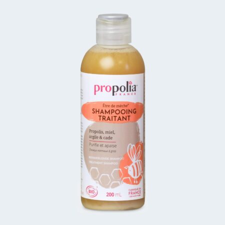 Shampoing traitant propolis, miel, argile et cade